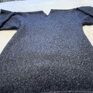 BCBG Navy and White Marble Sweater